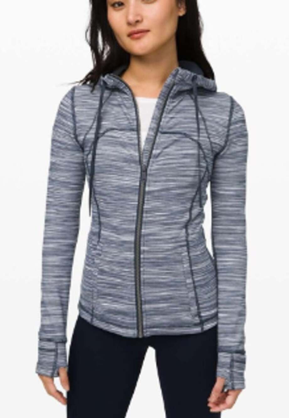 Lululemon Hooded Define Jacket Nulu Mini Space Dye Nocturnal Teal Gray Size 8